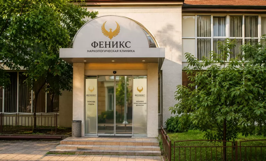Вход в наркологическую клинику «Феникс» в Торжке
